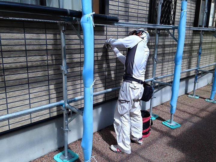 施工中の写真