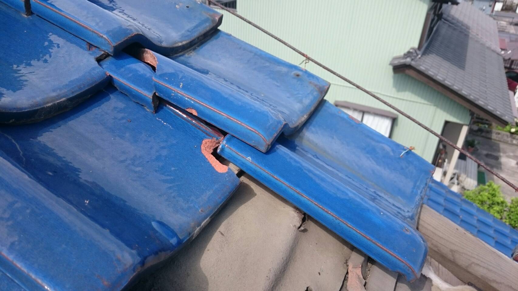 施工中の写真